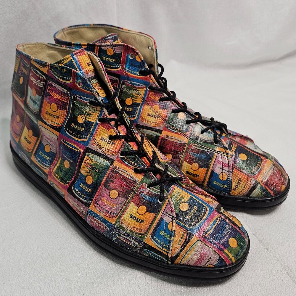 Icon Shoes Andy Warhol Campbell's Soup Cans 50th Anniversary Unisex Size M6 - W8 - Picture 4 of 14